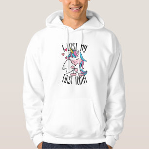 Funny Tooth Fairy - Cute Unicorn I Lost My First T Hoodie