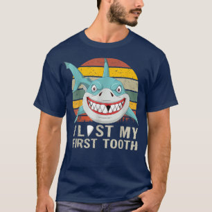 Funny Tooth Fairy Gifts Vintage Shark Boy I Lost M T-Shirt