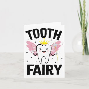 Funny Tooth Fairy Halloween Costume For Women Kids Card