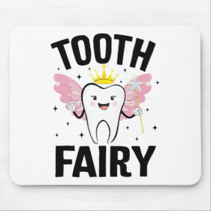 Funny Tooth Fairy Halloween Costume For Women Kids Mouse Pad