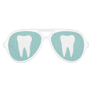 Funny tooth logo party shades for dentist practice