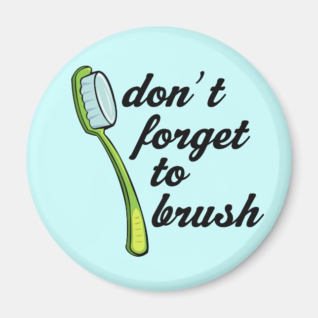 Funny Toothbrush Dentist Magnet (Front)