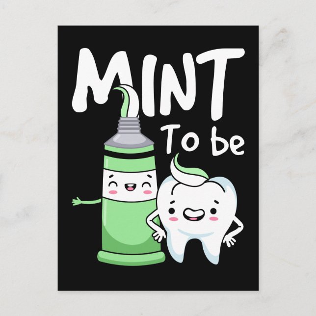 Funny Toothpaste Humour Dentist Dental Assistant Postcard (Front)