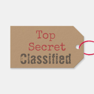 Funny Top Secret Gift Tags