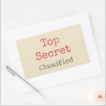 Funny Top Secret Stickers<br><div class="desc">Top secret stickers.</div>