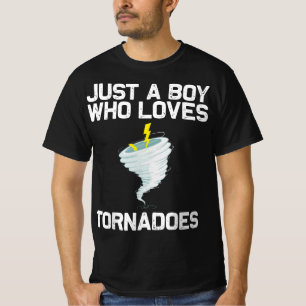 Funny Tornado Gift For Boys Hurricane Weather Chas T-Shirt