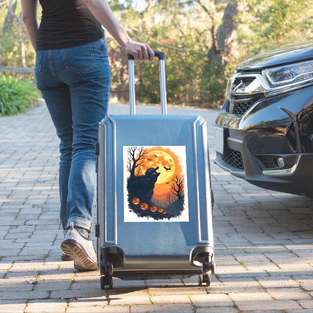 Funny Tortoise Halloween Silhouette Spooky Tortois (Suitcase Insitu)