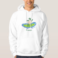 Funny tortoise wave surfing cartoon