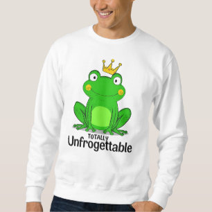 Funny "Totally Unfrogettable" Frog Pun Sweatshirt