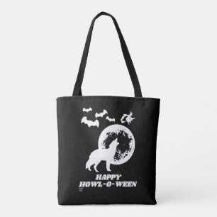 funny tote bag "HAPPY HOWL-O-WEEN 2"