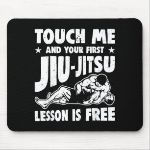 Funny Touch BJJ Brazilian Jiu Jitsu MMA Jujitsu Mouse Pad