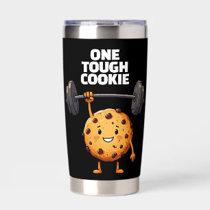 Funny Tough Cookie Lifting Barbell Insulated Tumbler