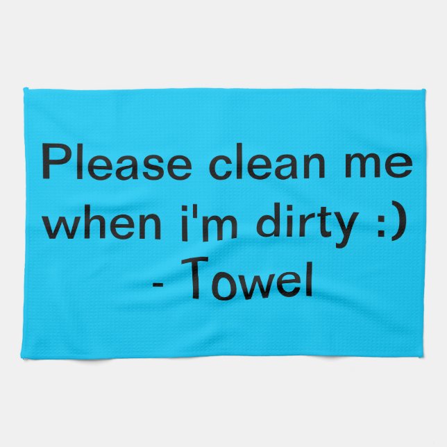 Funny towel! tea towel (Horizontal)