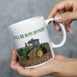Funny Tractor Farming Office Work Coffee Mug<br><div class="desc">Introducing our Farming Tractor Coffee Mug – the perfect companion for those who appreciate the rugged charm of agricultural life. Crafted with precision and designed for the farming enthusiast in you, this mug features a stunning illustration of a powerful tractor nestled amidst lush corn stalks, poised to embark on a...</div>