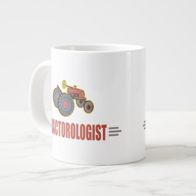 Funny Tractor Large Coffee Mug (Front Left)