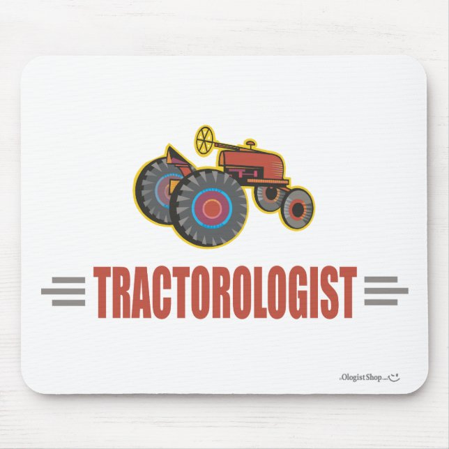 Funny Tractor Mouse Pad (Front)