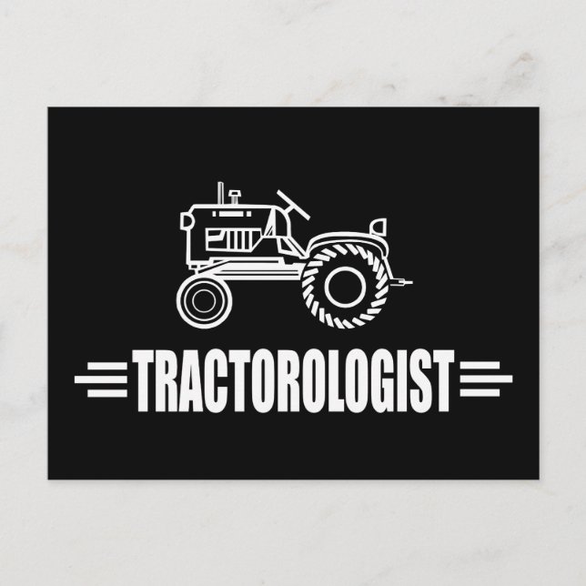 Funny Tractor Postcard (Front)