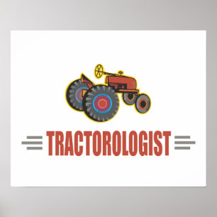 Funny Tractor Poster
