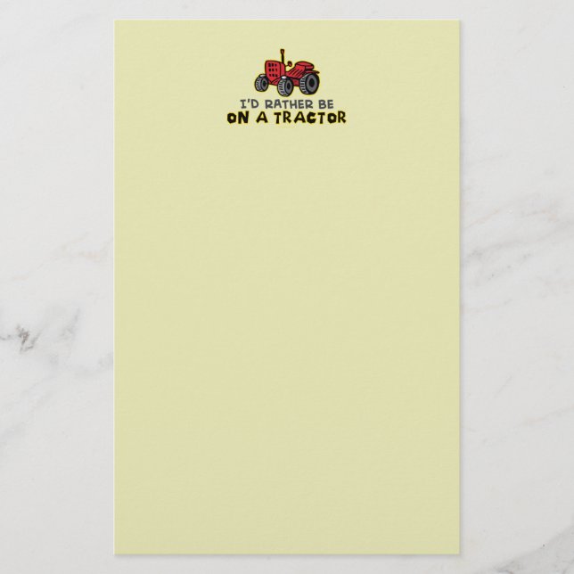 Funny Tractor Stationery (Front)