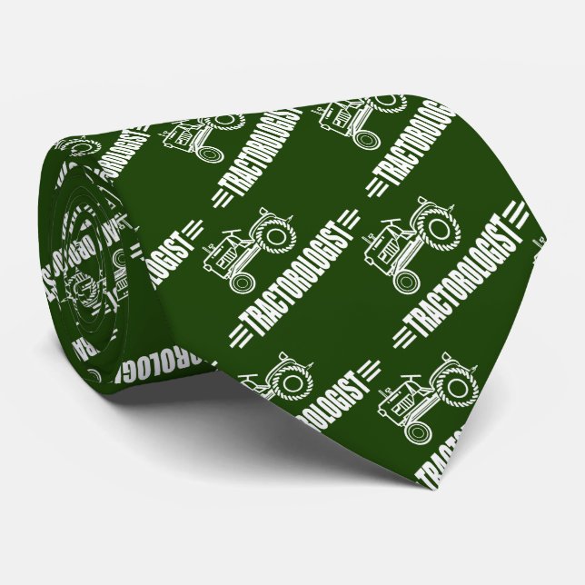 Funny Tractor Tie (Rolled)
