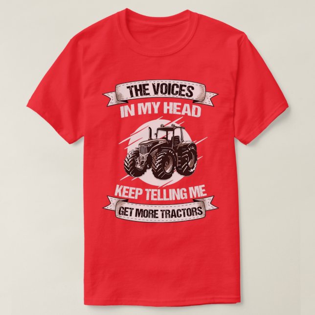 Funny Tractors Farmer Rancher Truck 2  T-Shirt (Design Front)
