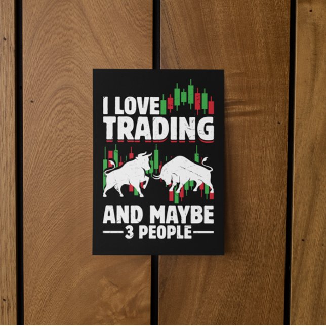 Funny Trading Quote Bull & Candlestick Daytrading  Invitation (Funny Trading Quote Bull & Candlestick Daytrading Invitation)