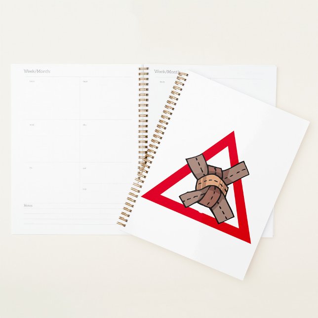 Funny Traffic Jam Knot Warning Road Sign  Planner (Creator Uploaded)