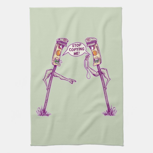 Funny traffic lights tea towel (Vertical)