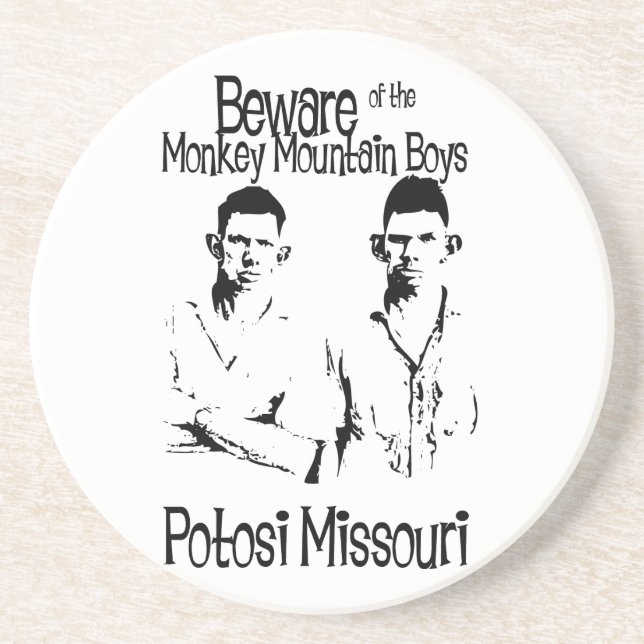 Funny Trailer Park Sandstone Coaster (Front)