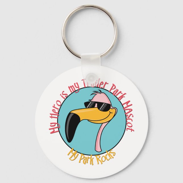 Funny Trailer Park Shirts and Gifts Key Ring (Front)