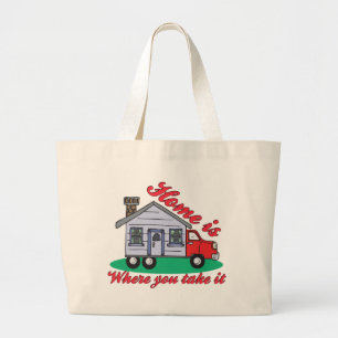 Funny Trailer Park Shirts and Gifts Large Tote Bag