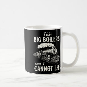 Funny Train Big Boilers Steam Locomotive Freight  Coffee Mug