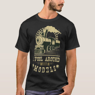 Funny Train Model Railway Cool Trains Hobby Steam T-Shirt