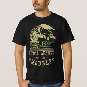 Funny Train Model Railway Cool Trains Hobby Steam T-Shirt