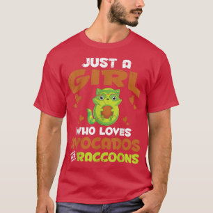 Funny Trash Panda Avocado Animal Lover Girls Women T-Shirt
