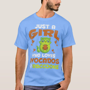 Funny Trash Panda Avocado Animal Lover Girls Women T-Shirt