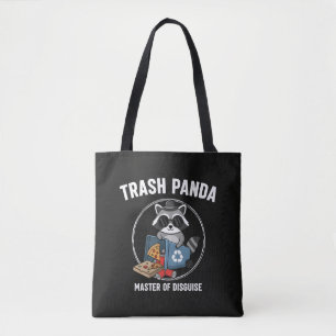 Funny Trash Panda Master of Disguise Racoon Meme Tote Bag
