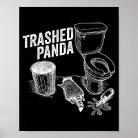 Funny Trashed Panda Drunk Raccoon Meme Alcohol Lov