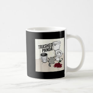 Funny Trashed Panda Racoon Gets Drunk  Coffee Mug
