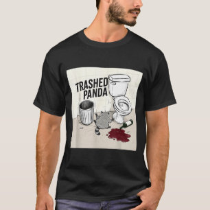 Funny Trashed Panda Racoon Gets Drunk T-Shirt
