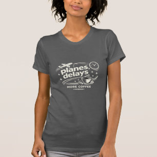  Funny Travel Coffee Lover Hat T-Shirt