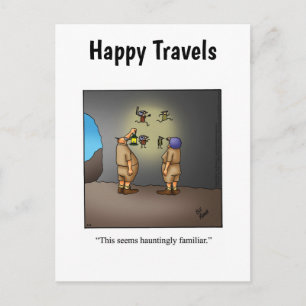Funny Travel Humour Postcard