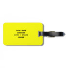 Funny travel luggage tag | Clearly not yours!