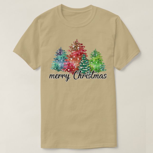 Funny tree Christmas light pajama family mas custo T-Shirt (Design Front)