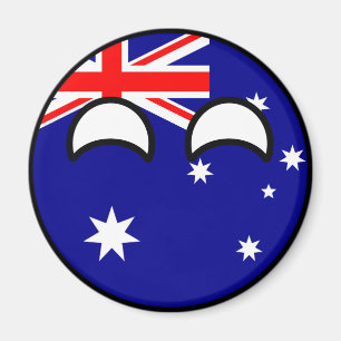 Funny Trending Geeky Australia Countryball Magnet