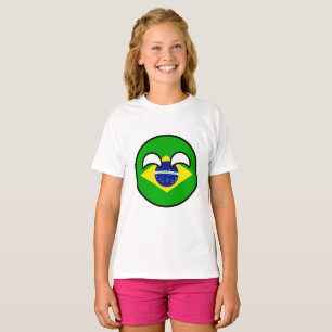 Funny Trending Geeky Brazil Countryball T-Shirt