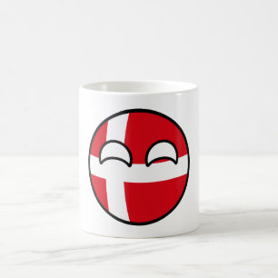 Funny Trending Geeky Denmark Countryball Coffee Mug