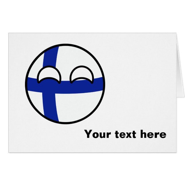 Funny Trending Geeky Finland Countryball (Front Horizontal)