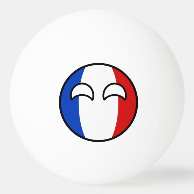 Funny Trending Geeky France Countryball Ping Pong Ball (Front)