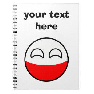 Funny Trending Geeky Poland Countryball Spiral Notebook